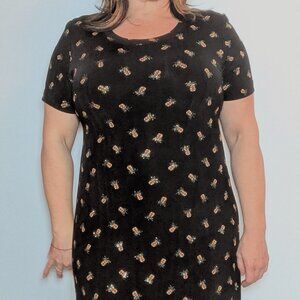 90s Vintage VTG Ronni Nicole Sparkly Pineapple Dress